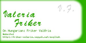 valeria friker business card